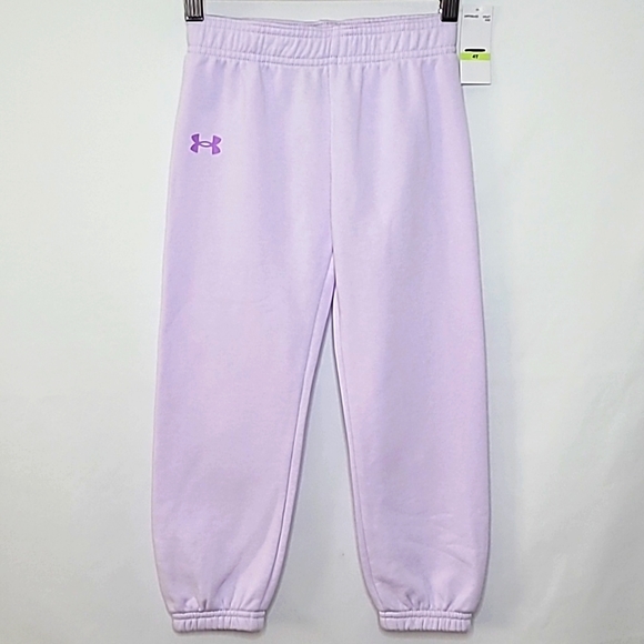 💰NWT! UNDER ARMOUR ▪︎ GIRL'S LAVENDAR JOGGERS ▪︎ SIZE 4T - Picture 3 of 7